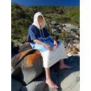 SEESTERN Surf Bade Poncho 100% Baumwolle Umkleide Frottee Strand Bademantel Umziehilfe UNISEX  für 160-180 cm Körpergröße