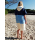 SEESTERN Surf Bade Poncho 100% Baumwolle Umkleide Frottee Strand Bademantel Umziehilfe UNISEX  für 160-180 cm Körpergröße