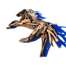 SEESTERN Treibholz Deko m. Pferd (78 cm) Motiv Wanddeko Driftwood Holzdeko /2340