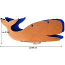 SEESTERN Treibholz Deko m.Wal (106 cm) Motiv Wanddeko Driftwood Holzdeko /2341