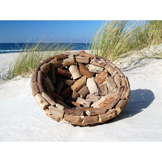 SEESTERN Treibholz Deko Tisch Schale (40 cm) Motiv Tischdeko Driftwood Holzdeko /2353