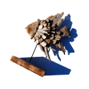 SEESTERN Treibholz Deko Fisch Motiv (63 cm) Frei stehend Driftwood Holzdeko /2352