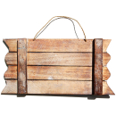 SEESTERN Holzbild Wand Holz Bild Costa Rica Pura Vida Delfin 40 x 20 cm /2360