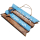 SEESTERN Holzbild Wand Holz Bild Costa Rica Pura Vida Delfin 40 x 20 cm /2360