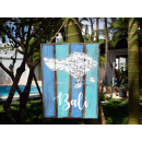 SEESTERN Holzbild Wand Holz Bild  Insel Bali  Landkarte...