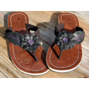SEESTERN Damen Leder Zehentrenner Zehensandale Zehensteg Auslaufmod. in Gr.37 Schwarz_1127 EUR 37