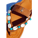 SEESTERN Damen Leder Zehentrenner Zehensandale Zehensteg Sandalen in Gr.36-44 /2322 Braun EUR 39
