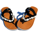 SEESTERN Damen Leder Zehentrenner Zehensandale Zehensteg Sandalen in Gr.36-44 /2323 Schwarz EUR 37