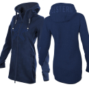 SEESTERN Damen Kapuzen Fleecejacke 2WegeZipper...