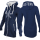 SEESTERN Damen Kapuzen Fleecejacke 2WegeZipper Fleecemantel Fleece Sweatj.XS-4XL /2126.nv_wt Blau M