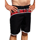 SEESTERN SPORTSWAER Herren Microstrech Boardshorts Surfshorts Boardshort Badehorts XS-3XL /2430 Schwarz XL