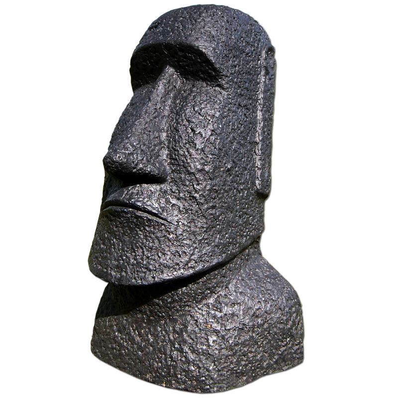 Seestern Sportswear Moai Osterinsel Garten Statue Figur Skulptur Höhe: 64 cm Poly/Steinguß f.innen & außen /1888
