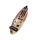 Kühlschrank Magnet Deko Holz Surfboard 13,5 cm Airbrush Surfen Wellenreiten /DK1866-69_4er Pack