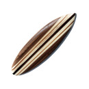 Kühlschrank Magnet Deko Holz Surfboard 12,5cm Airbrush Surfen Wellenreiten /2451-65_7er Pack