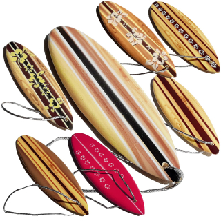Surfboard Weihnachtsbaum Christbaum Schmuck Weihnachtsdeko Kühlschrankmagnet /2552-65