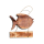 SEESTERN Holzbild Wand Holz Bild Beach House Fisch Homedeko 30 x 30cm /2372