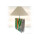 SEESTERN handbemalte Tischlampe Bambus Motiv Holz Lampe variab.60-70 cm hoch /1640