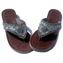 Seestern Sportswear Damen Leder Zehentrenner Zehensandale Zehensteg Sandalen in Größe 36-44 /2228 Silber EUR 41