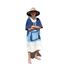 Seestern Sportswear Surf Bade Poncho 100% Baumwolle Umkleide Frottee Strand Bademantel Umziehilfe UNISEX  für 160-190 cm Körpergröße