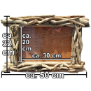 SEESTERN Treibholz Bilderrahmen für 20x30 cm Fotos Wanddeko Driftwood Holzdeko /1438