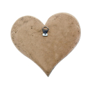 SEESTERN Treibholz Deko mit Herz ( 20 cm ) Motiv Wanddeko Driftwood Holzdeko /1432