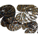 SEESTERN Tropische Blätter_3 Wand Metal Deko Wandbild Wandrelief 115x55cm /1676