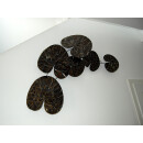 SEESTERN Tropische Blätter_3 Wand Metal Deko Wandbild Wandrelief 115x55cm /1676