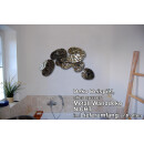SEESTERN Tropische Blätter_3 Wand Metal Deko Wandbild Wandrelief 115x55cm /1676
