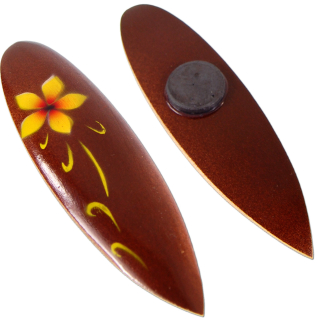 Deko Holz Surfboard /Turtle mit Magnet 10 & 5 cm Airbrush Surfen Wellenreiten /1442