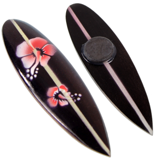 Deko Holz Surfboard /Turtle mit Magnet 10 & 5 cm Airbrush Surfen Wellenreiten /1445