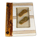 Tropisches Adressbuch aus Naturmaterialien von Bali...