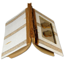 Tropisches Adressbuch aus Naturmaterialien von Bali versch. Motive Größe S Sandalen_beige